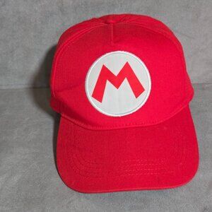 Nintendo Super Mario “M” Red Adjustable Baseball Cap | Gamer Collectible